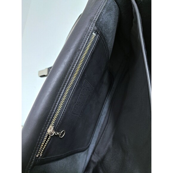Vintage Coach Full Glove Tanned Black Leather #5328 Attaché Messenger Briefcase - Picture 10 of 14